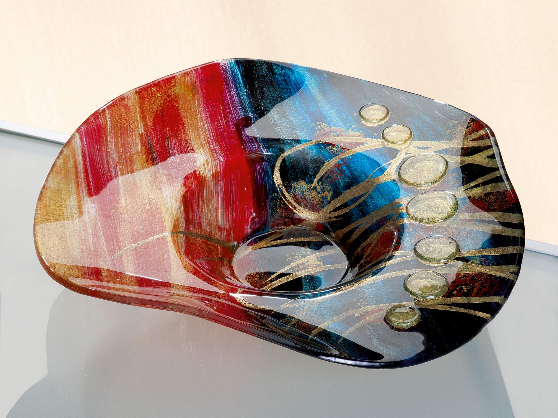 gilde-bols-en-verre-art-bol-verre-color-fait-main-d-26-cm image 2