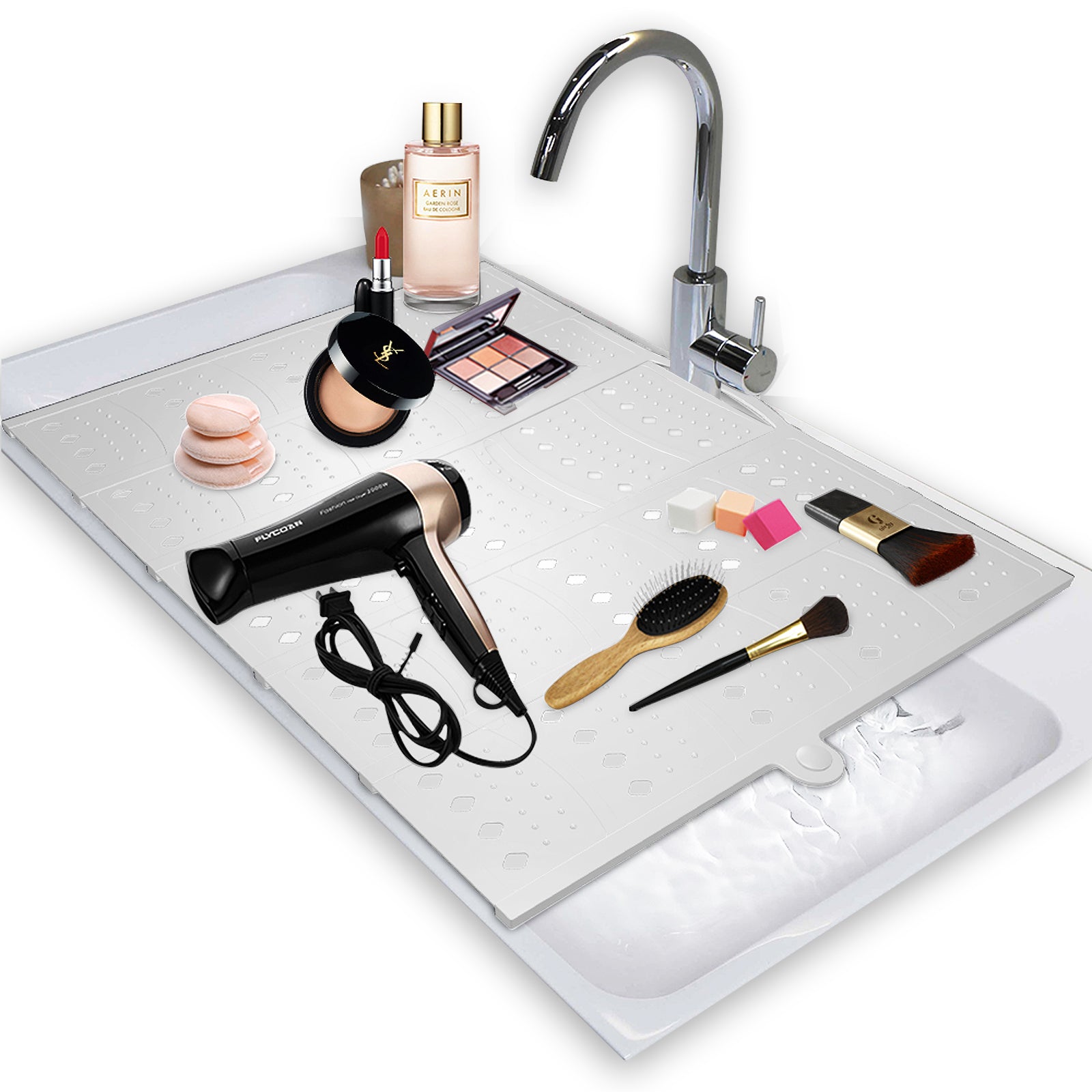 brian-dany-cache-vier-silicone-blanc-tapis-lavabo-pliable image 7