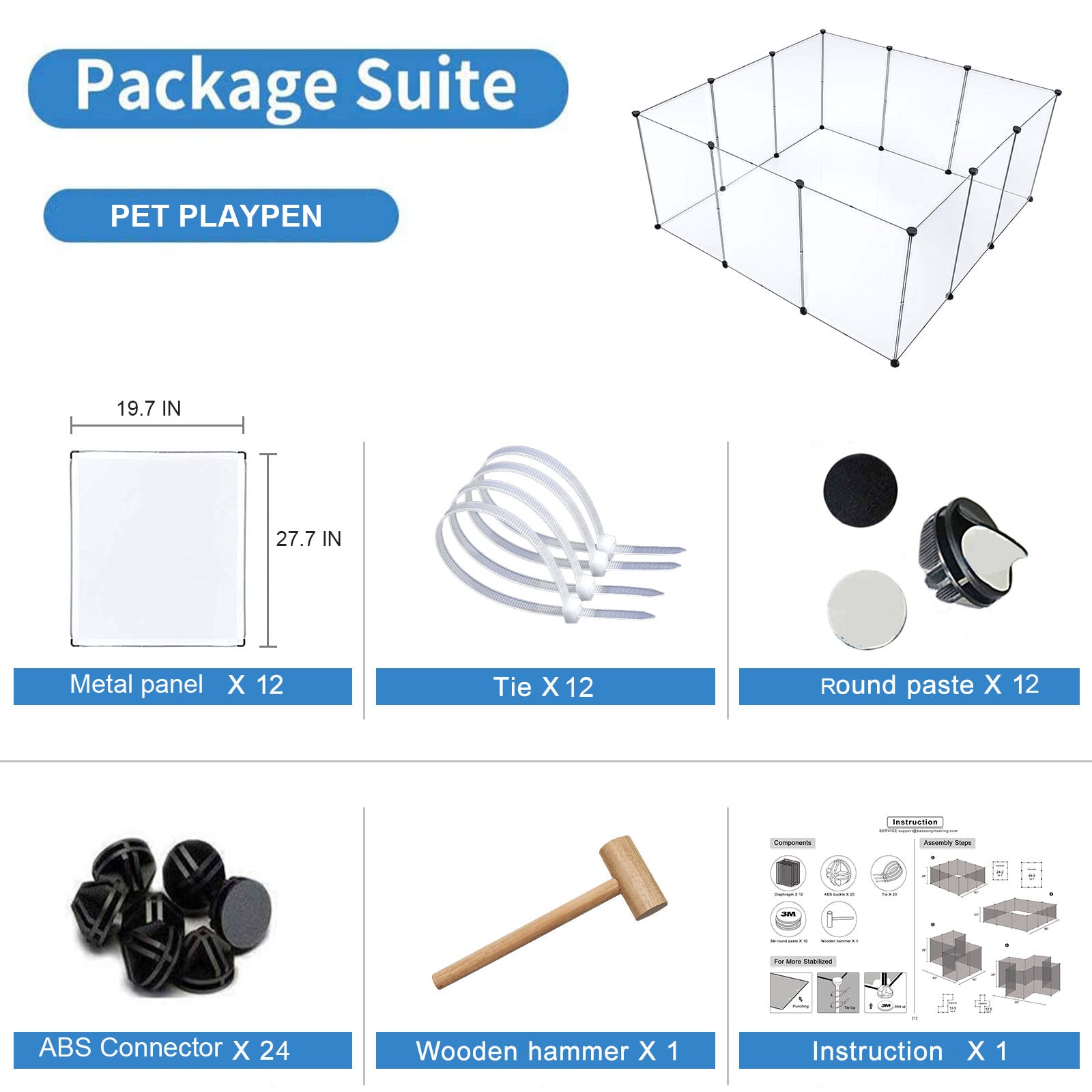 brian-dany-pet-supply-parc-chien-12-panneaux-modulable image 3