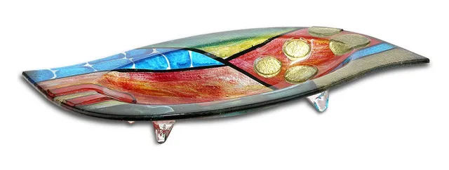 gilde-bols-en-verre-nebra-fusing-54-cm-color-fait-main image 1