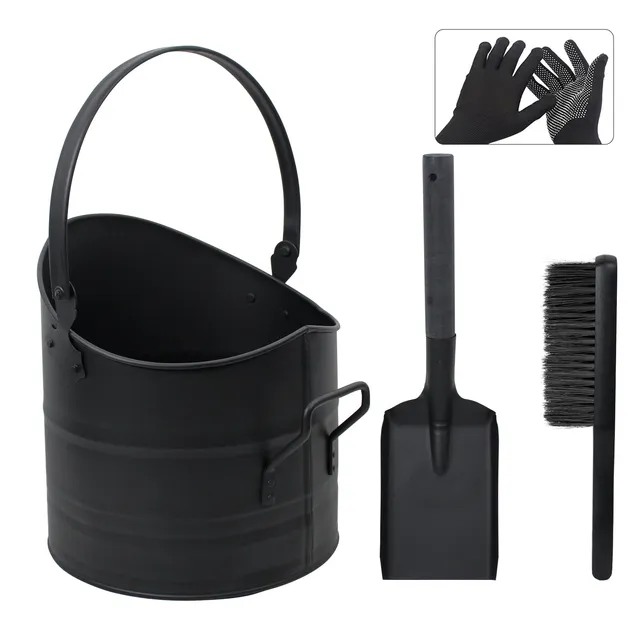 brian-dany-ash-bucket-seau-cendres-fer-10-l-avec-pelle image 1