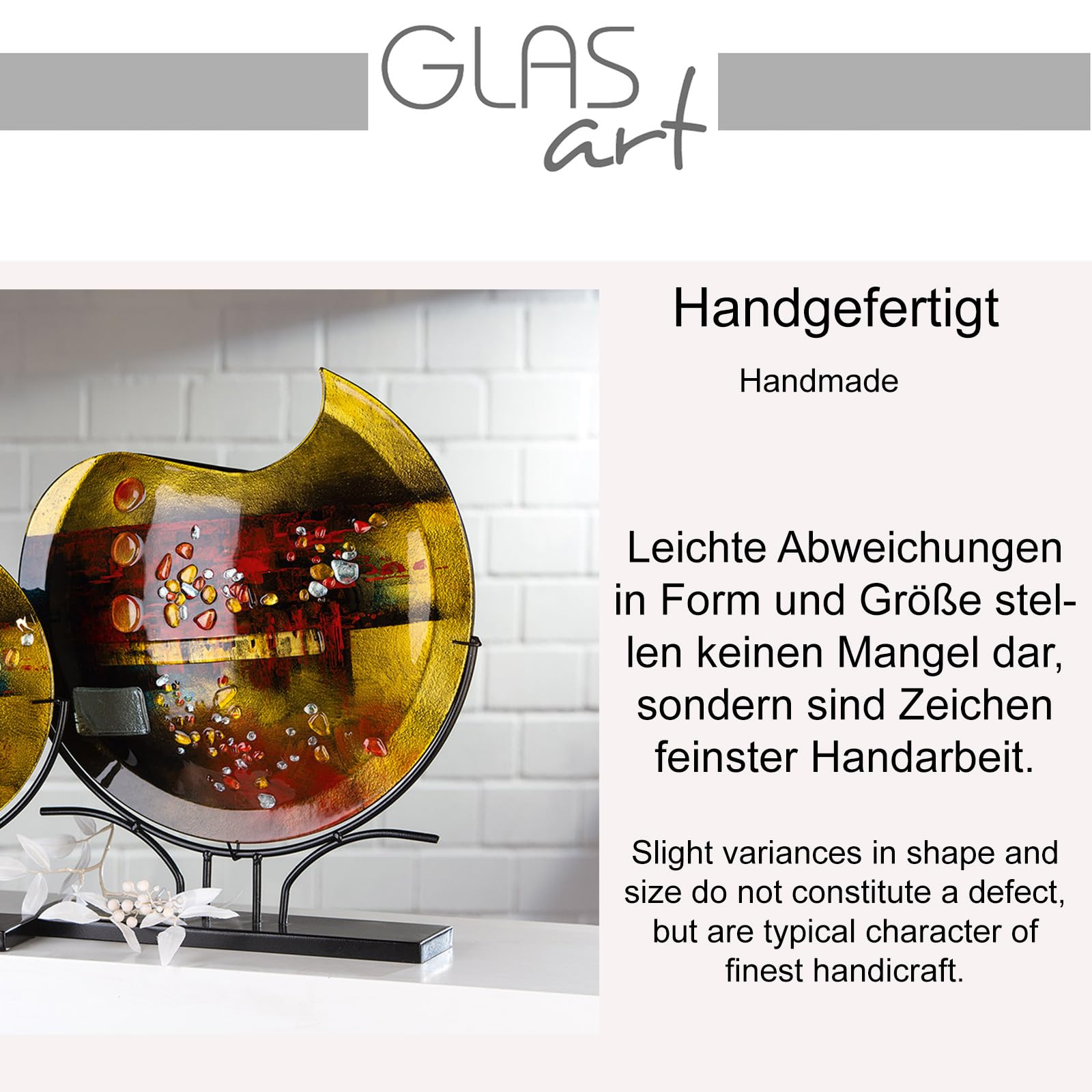 gilde-art-pearl-vase-verre-peint-main-52-cm-color image 2