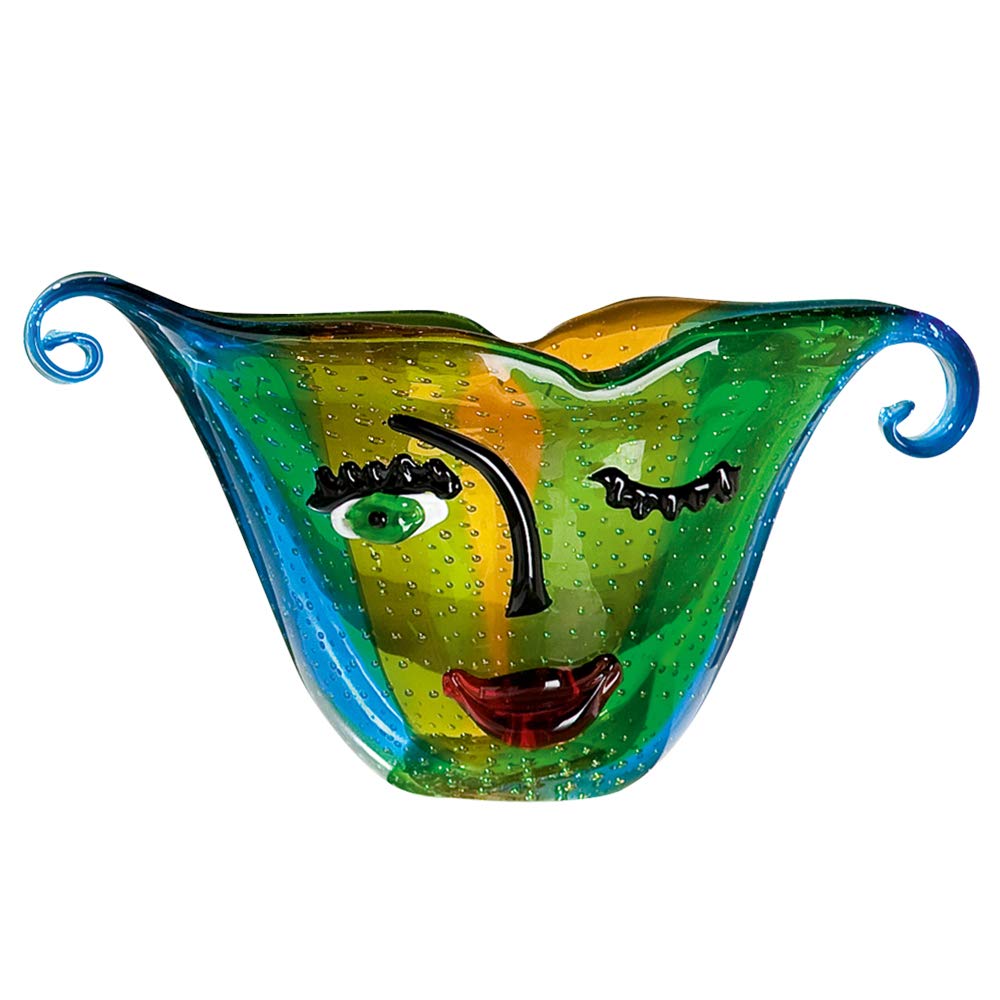 gilde-twinkle-vase-en-verre-17-cm-multicolore image 1