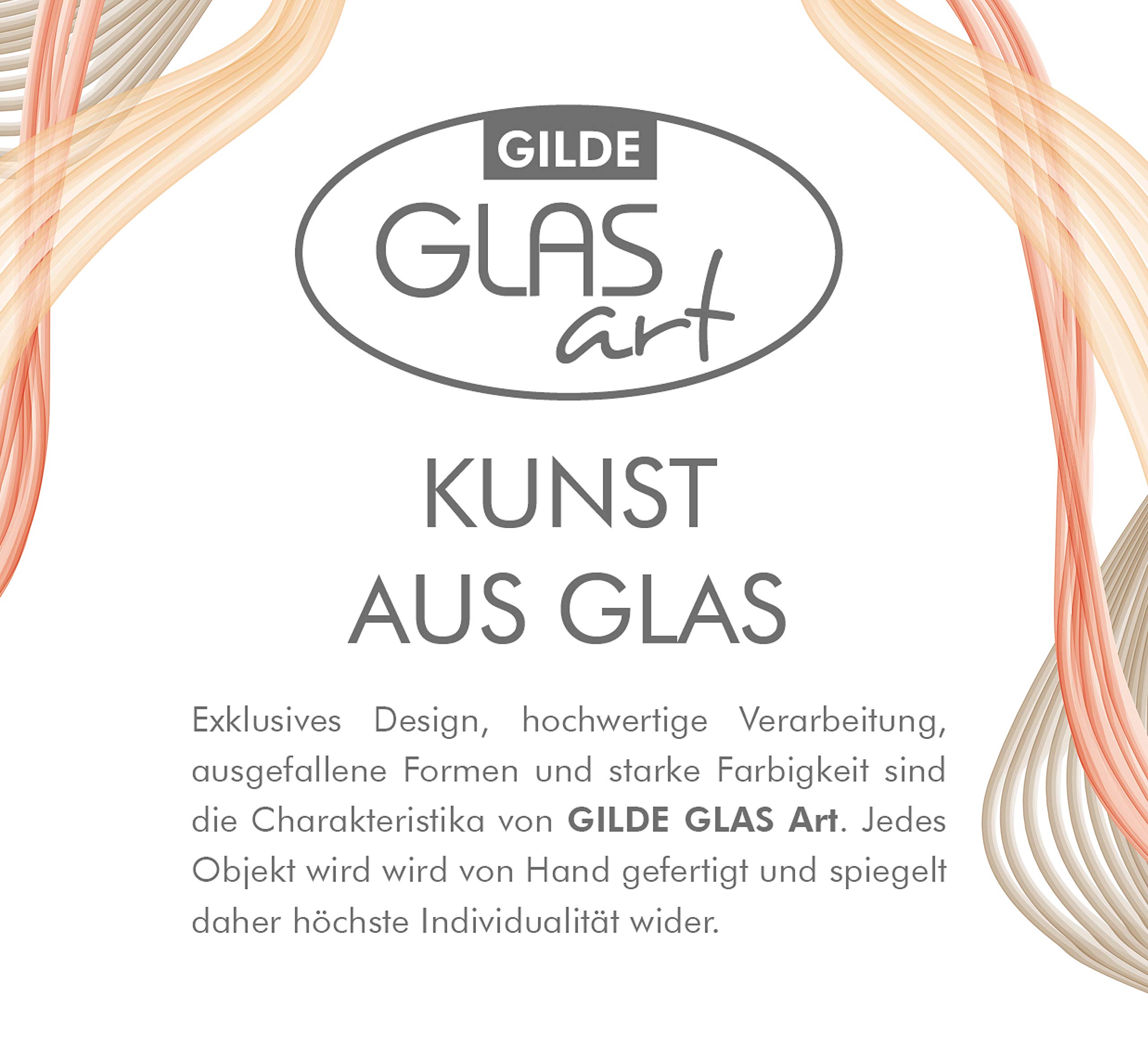 gilde-bols-en-verre-coupe-30-cm-rouge-vert image 5