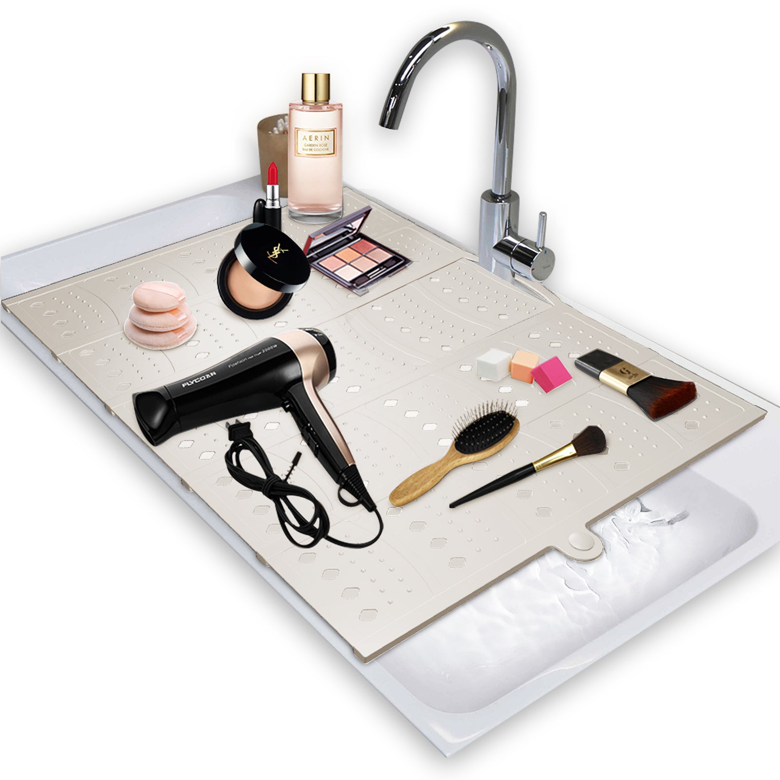 brian-dany-cache-vier-silicone-blanc-tapis-lavabo-pliable image 8