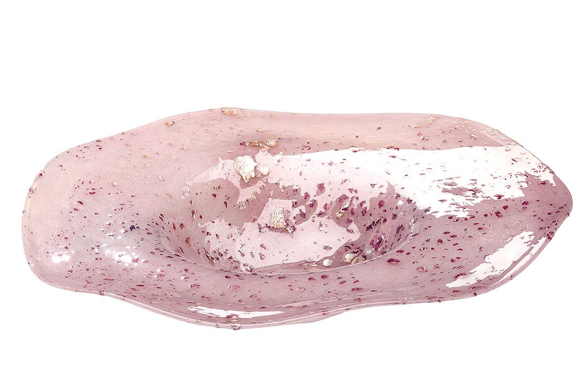 gilde-bols-en-verre-art-bol-verre-rose-bordeaux-d-47-cm image 1