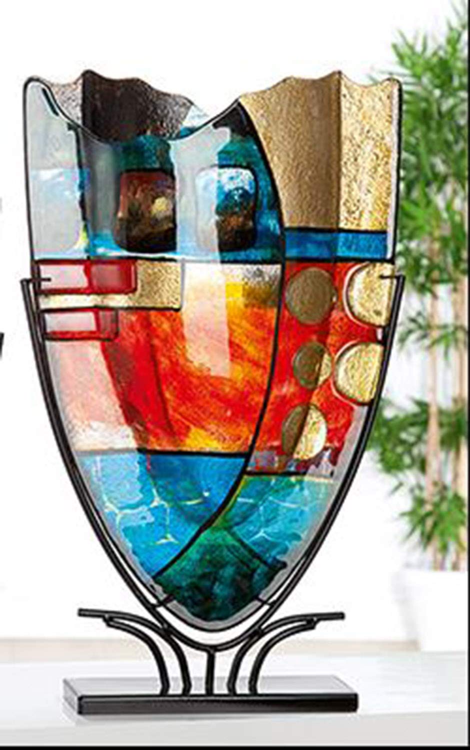 gilde-glas-art-vase-design-en-verre-57-cm-souffl-main image 2