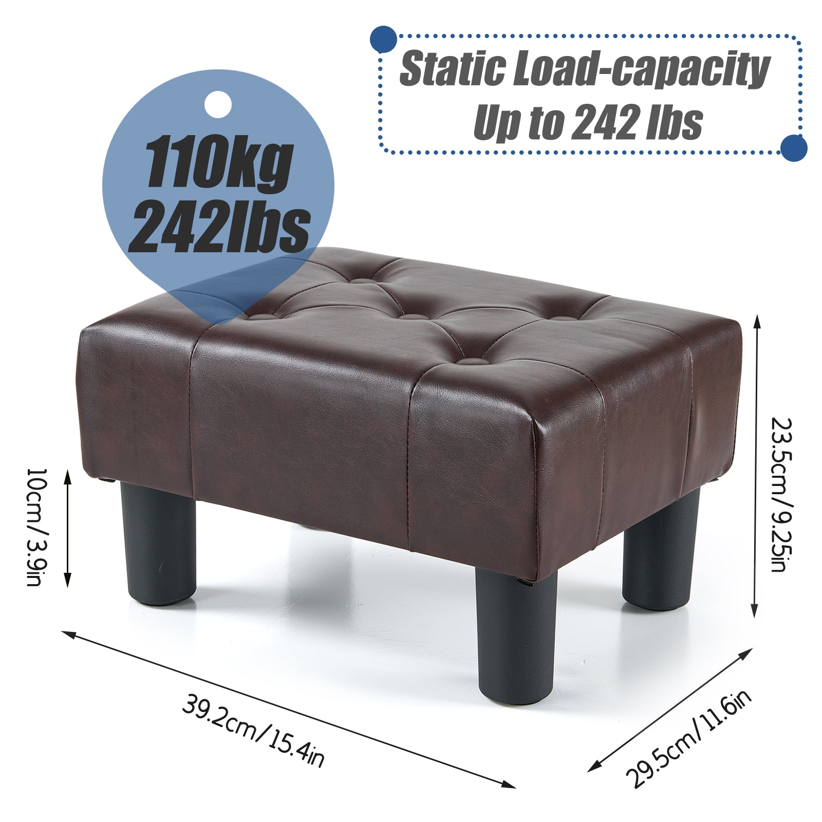 brian-dany-footstools-petit-repose-pieds-simili-cuir-noir image 2