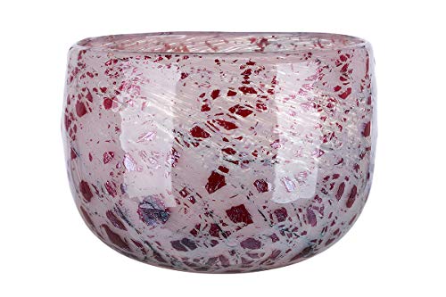 gilde-bols-en-verre-art-bol-vase-verre-bordeaux-14-5-cm image 8