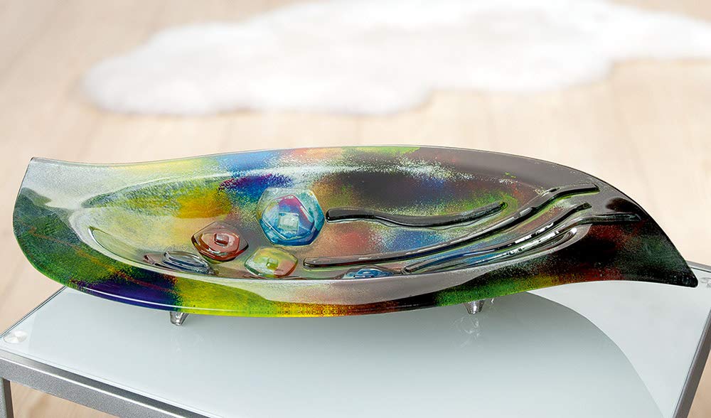 gilde-glas-art-bol-en-verre-51-cm-multicolore-incurv image 2