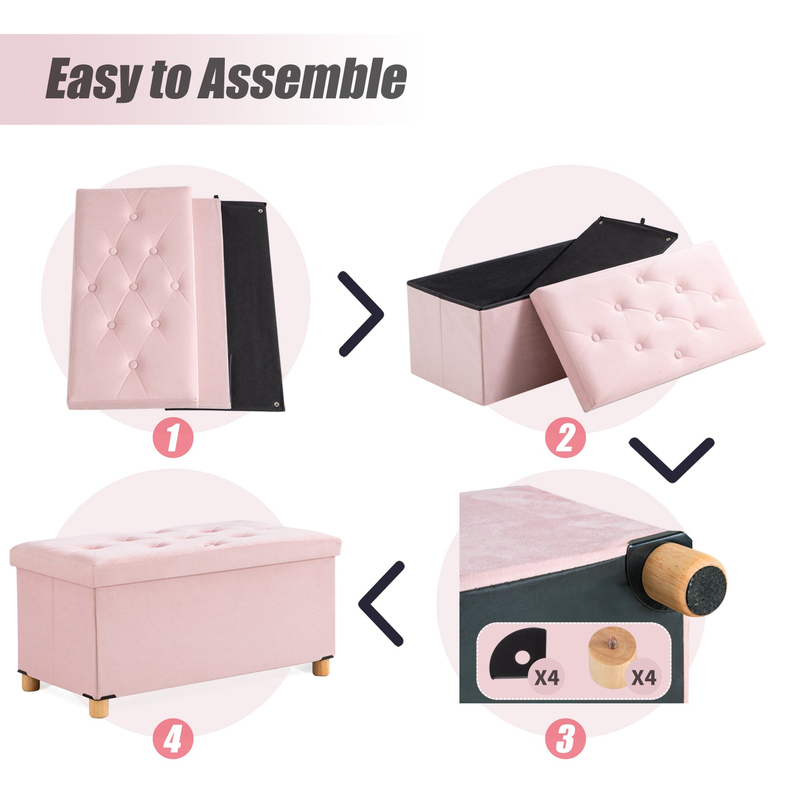 brian-dany-ottoman-pouf-coffre-velours-rose-76-cm image 4