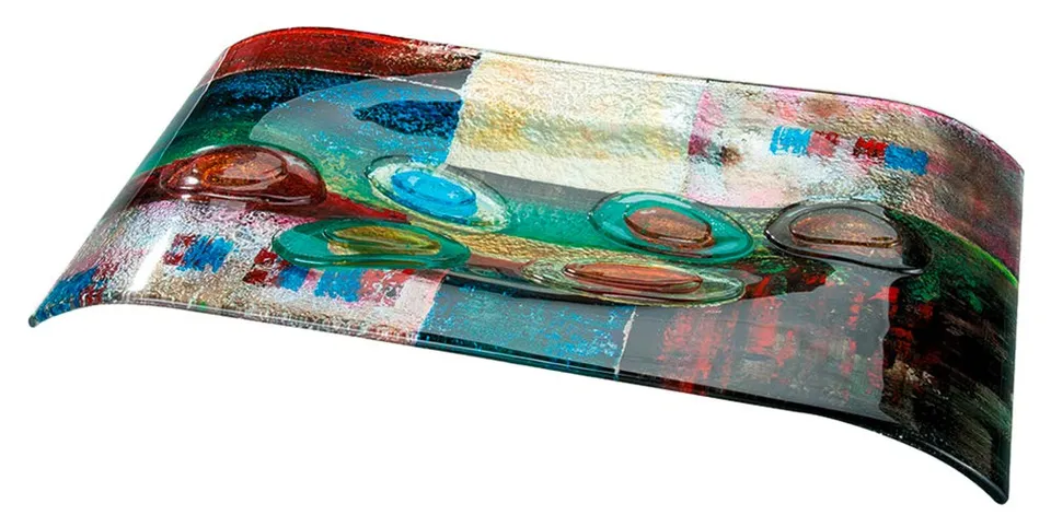 gilde-bols-en-verre-54-cm-bol-en-verre-multicolore-ondul image 1