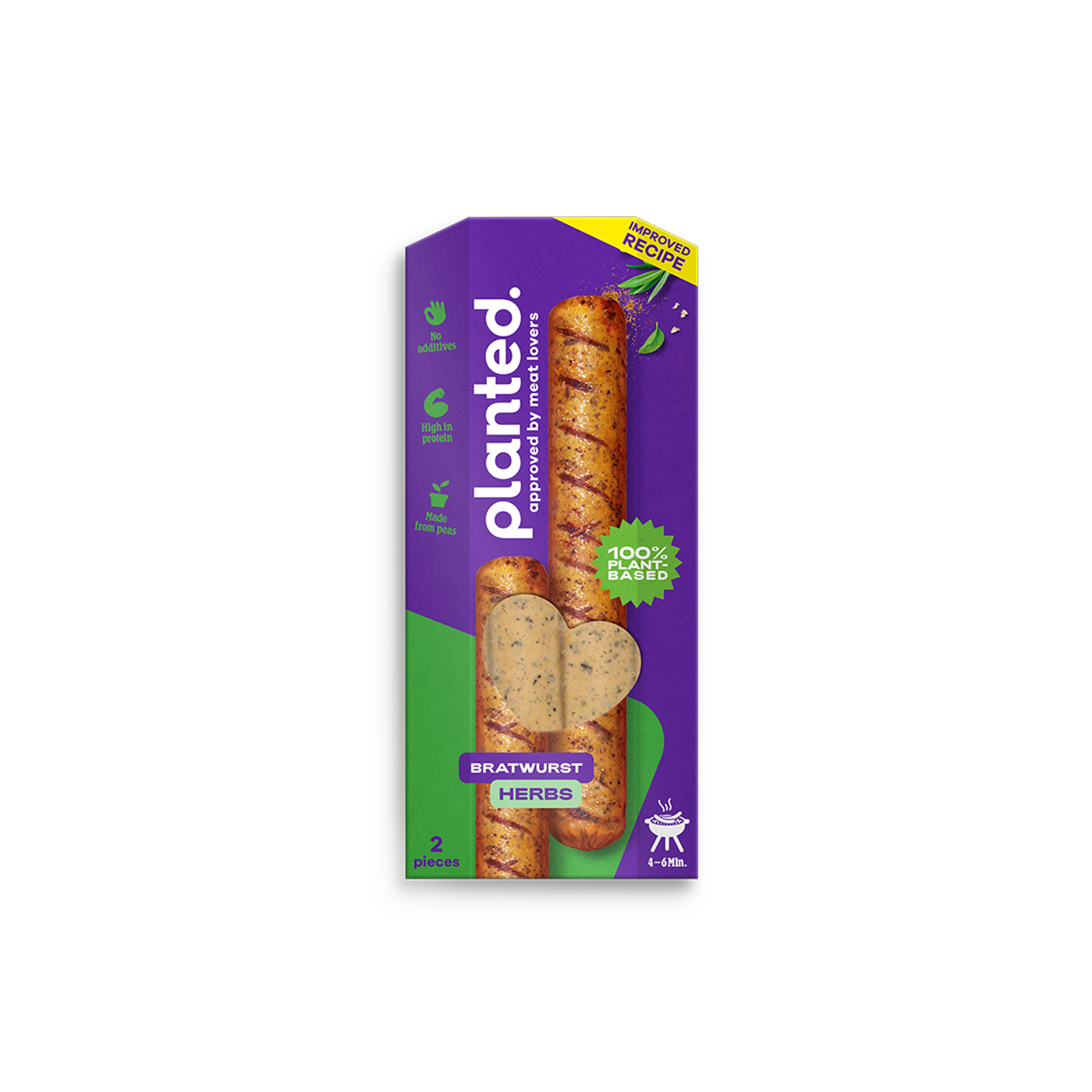 planted-planted-bratwurst-herbs-saucisse-v-g-tale-2x90-g image 1