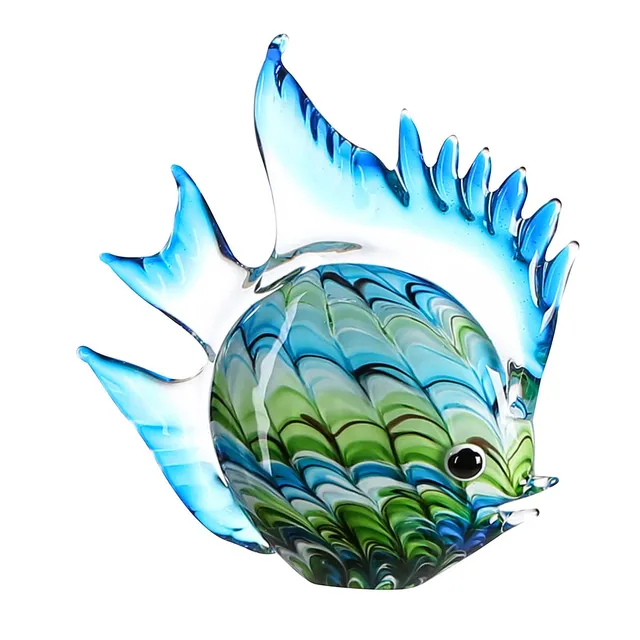 gilde-sculptures-fun-fish-poisson-30-cm-bleu image 1