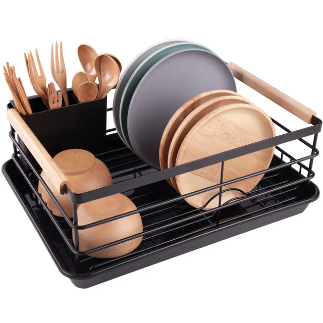 brian-dany-kitchen-gouttoir-vaisselle-inox-noir-40x28-cm image 1