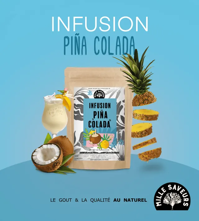 mille-saveurs-madagascar-infusion-pi-a-colada-ananas-coco-100-g image 1