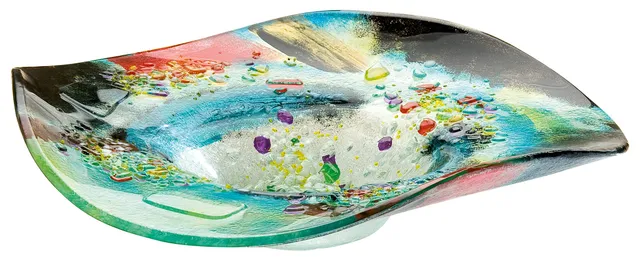 gilde-bols-en-verre-design-bol-verre-ondul-multicolore-d-48-cm image 1