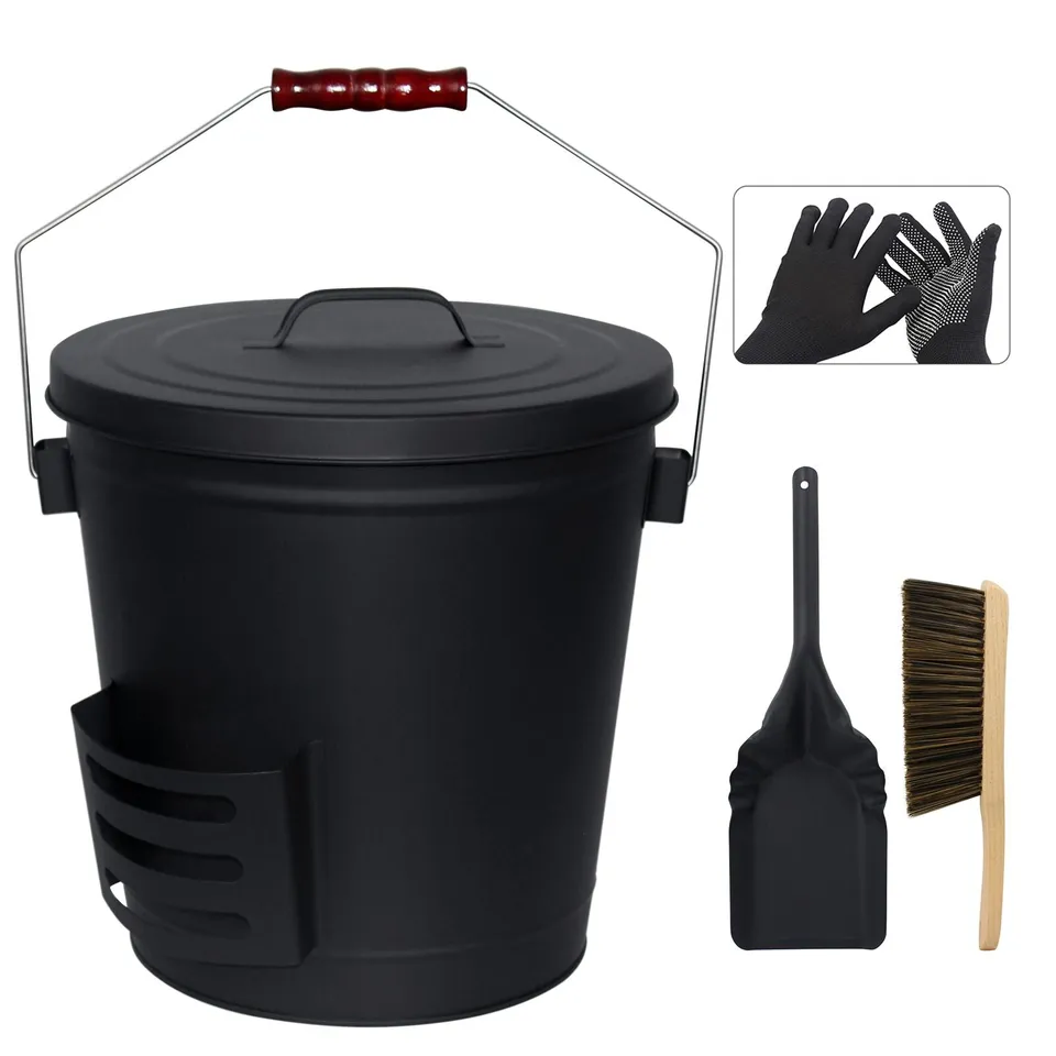 brian-dany-ash-bucket-seau-cendres-couvercle-19-l-avec-pelle image 1