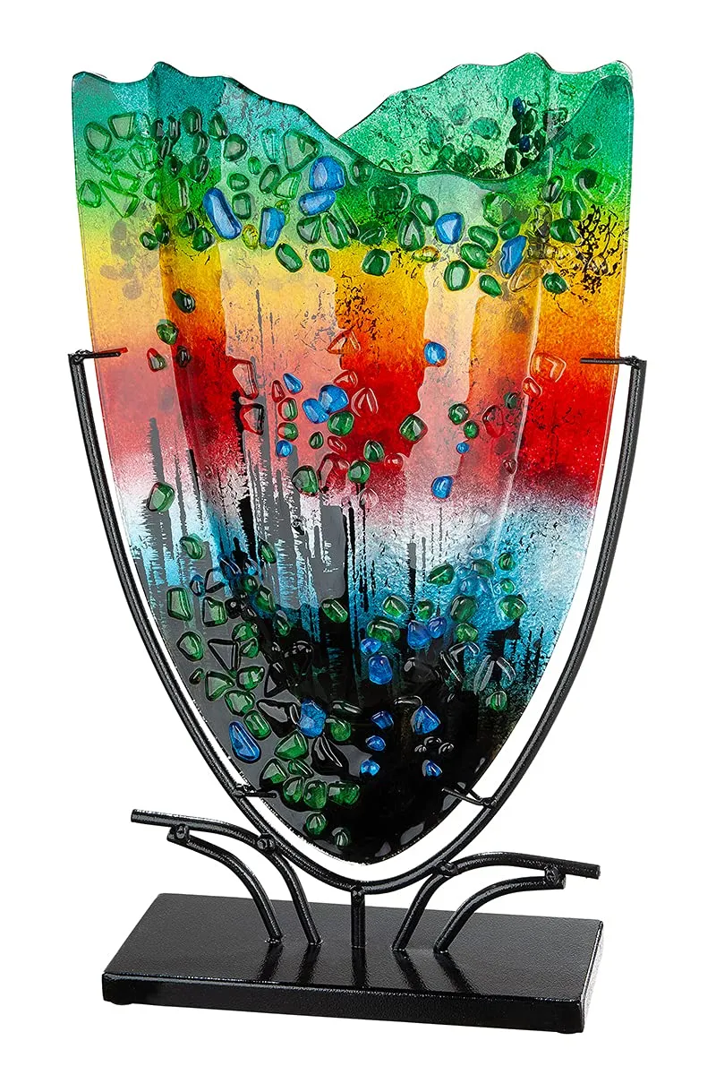 gilde-vases-rainbow-vase-verre-multicolore-47-5-cm image 1
