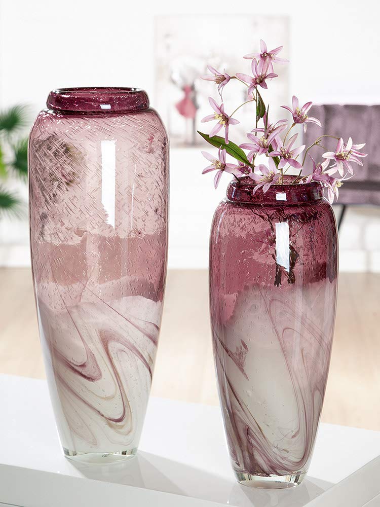 gilde-porpora-vase-en-verre-magenta-45-cm image 2