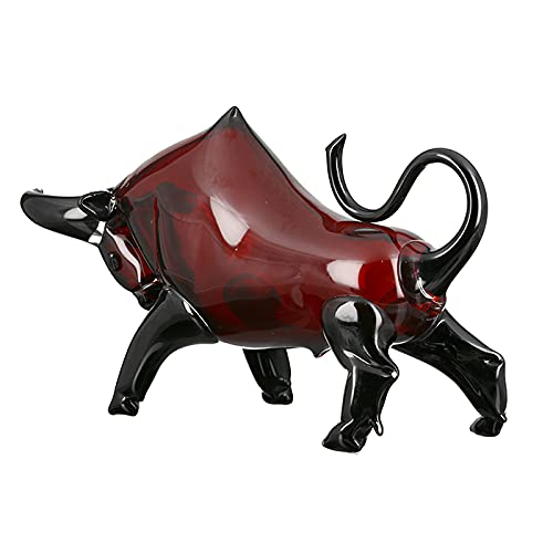 gilde-taureau-figurine-verre-28-cm-moderne image 7