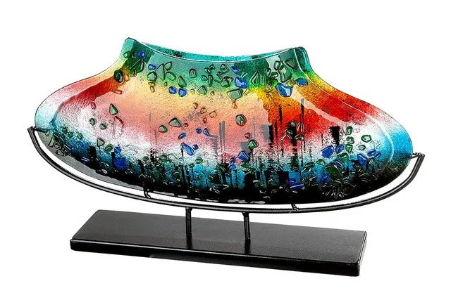 gilde-vases-rainbow-vase-d-coratif-multicolore-53-cm image 1