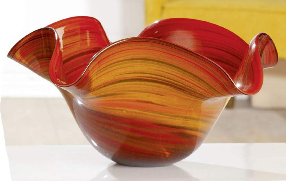 gilde-bols-en-verre-sienna-bol-d-coratif-40-x-18-cm image 2