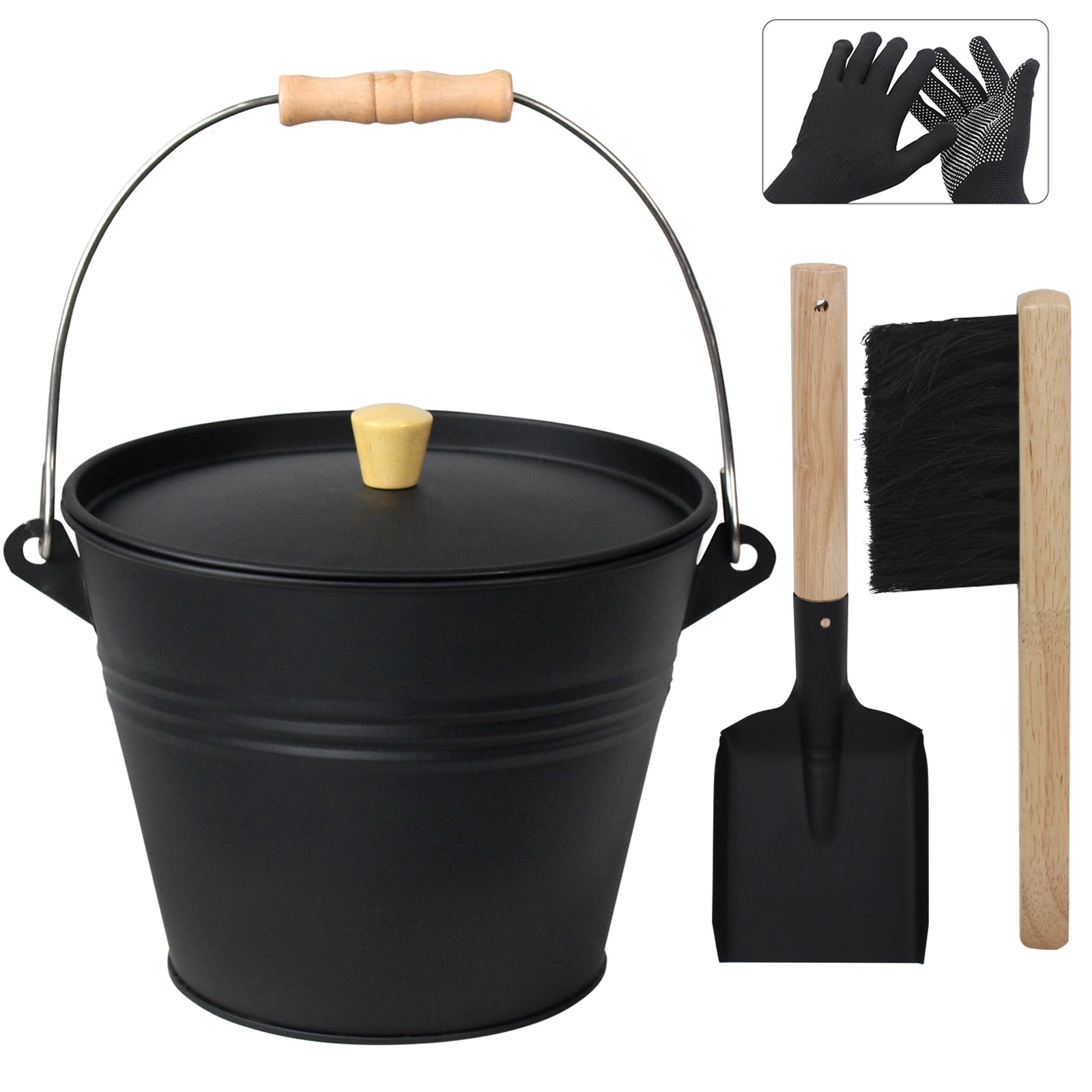 brian-dany-ash-bucket-seau-cendres-couvercle-gris-5-l image 1