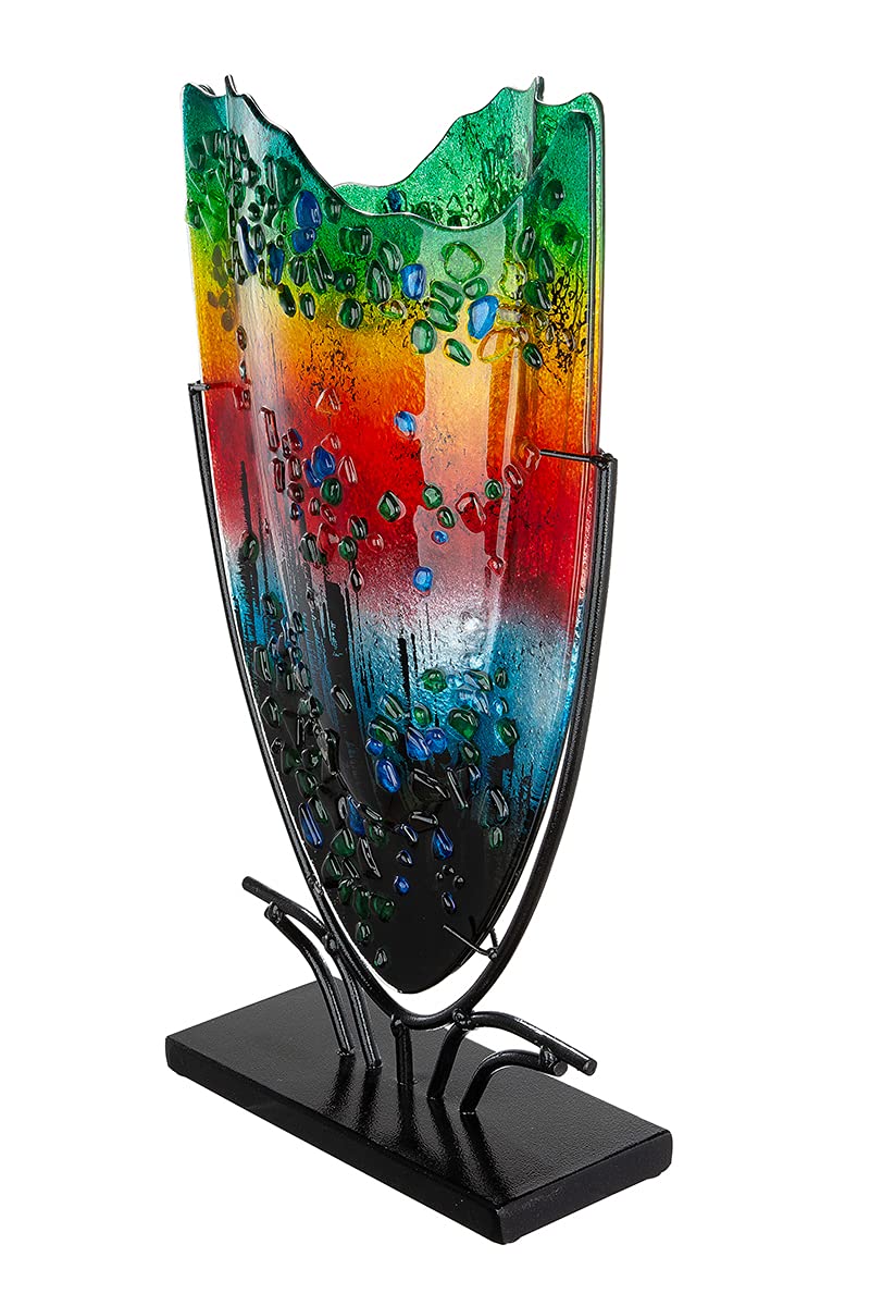 gilde-vases-rainbow-vase-verre-multicolore-47-5-cm image 2