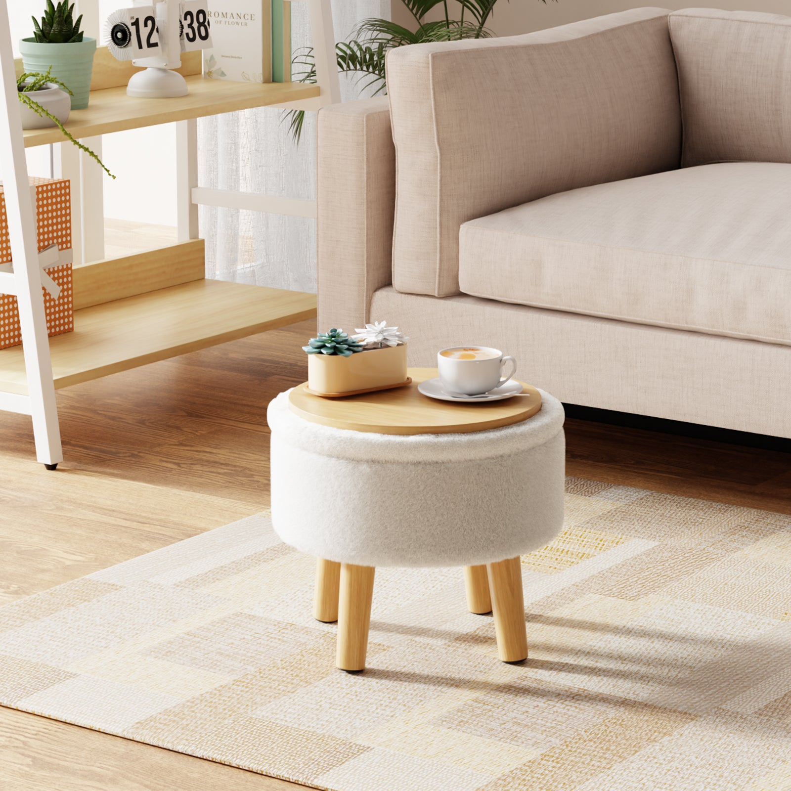 brian-dany-pouf-rangement-blanc-fausse-fourrure-rond image 6