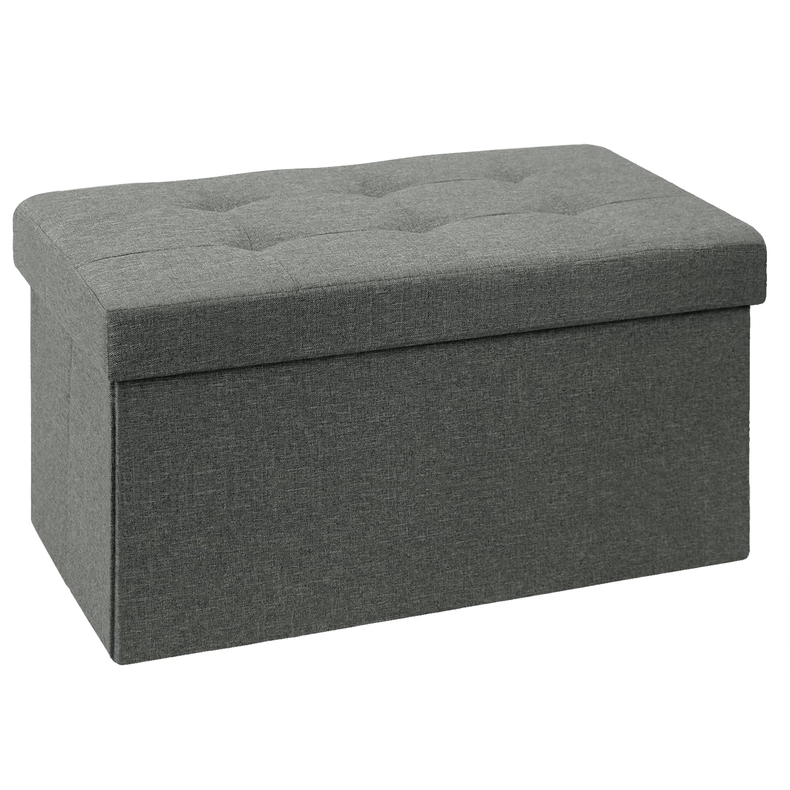 brian-dany-ottoman-pouf-banc-lin-gris-76-cm-rangement image 1