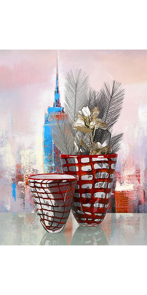 gilde-vases-cache-pots-19-cm-vase-rouge-fait-main image 3