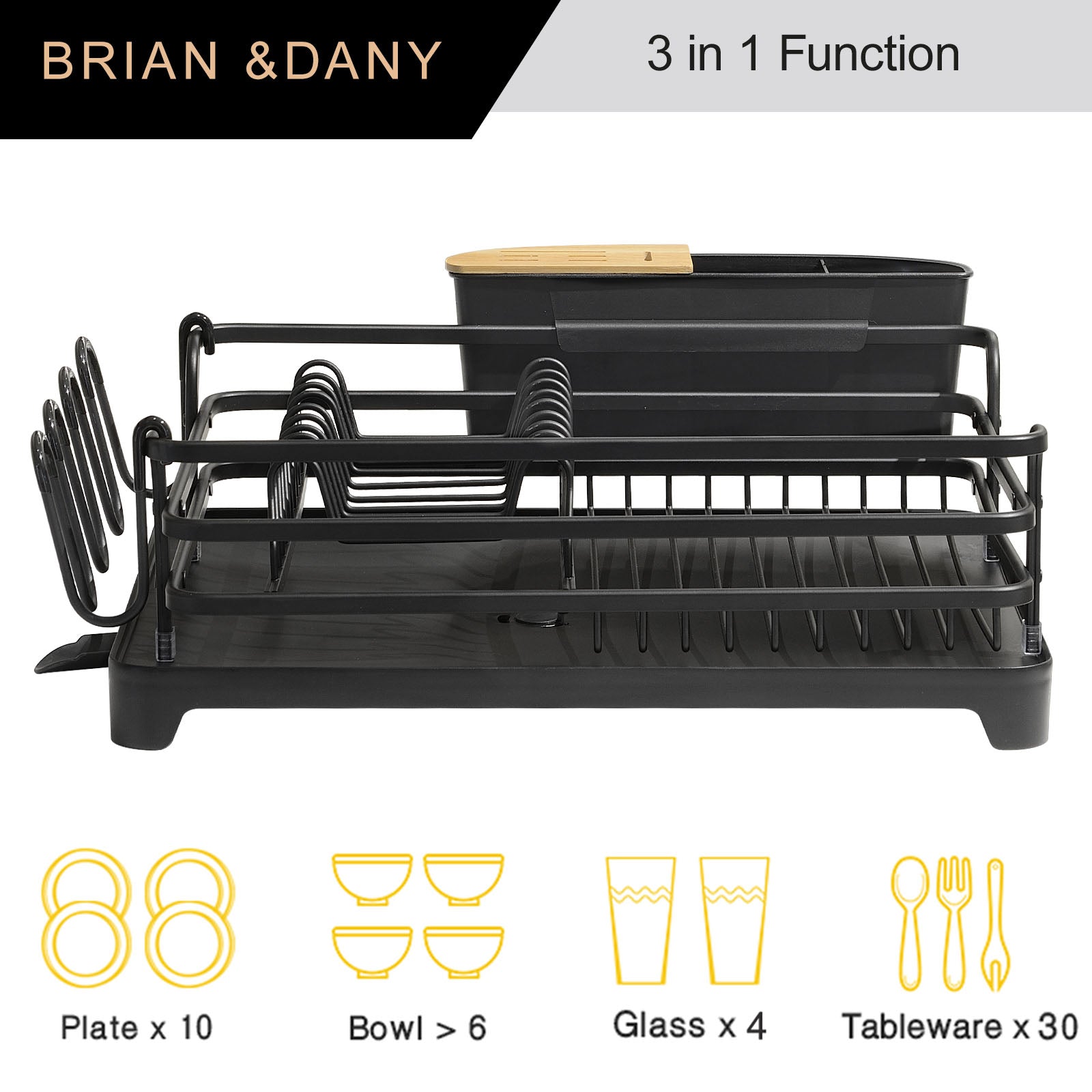 brian-dany-kitchen-gouttoir-vaisselle-alu-noir-bec-verseur image 3