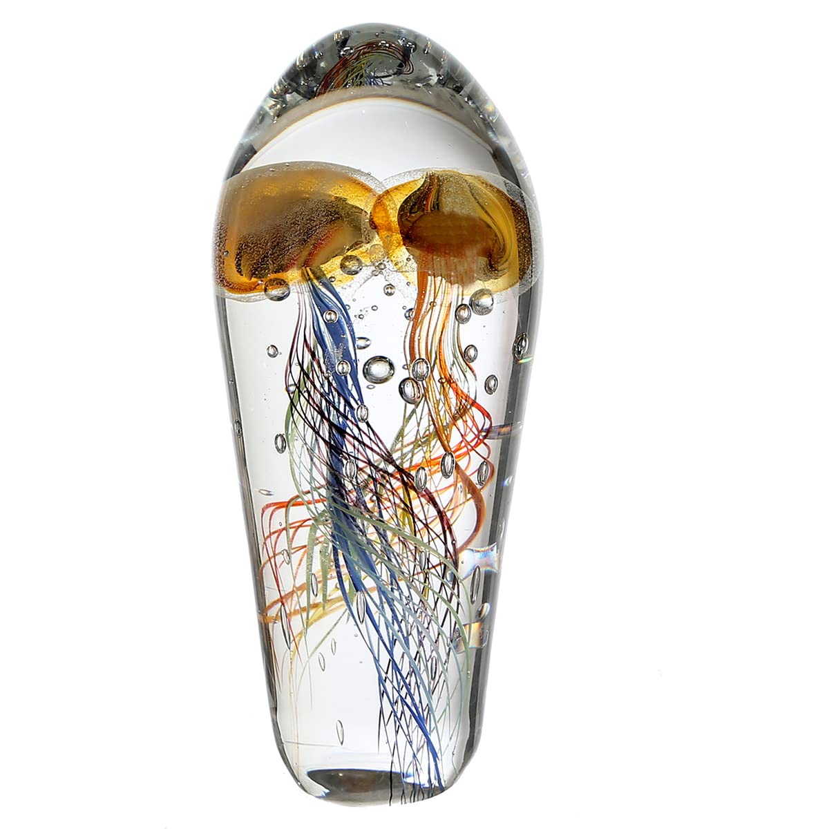 gilde-sculptures-funny-medusa-verre-25-cm-multicolore image 1