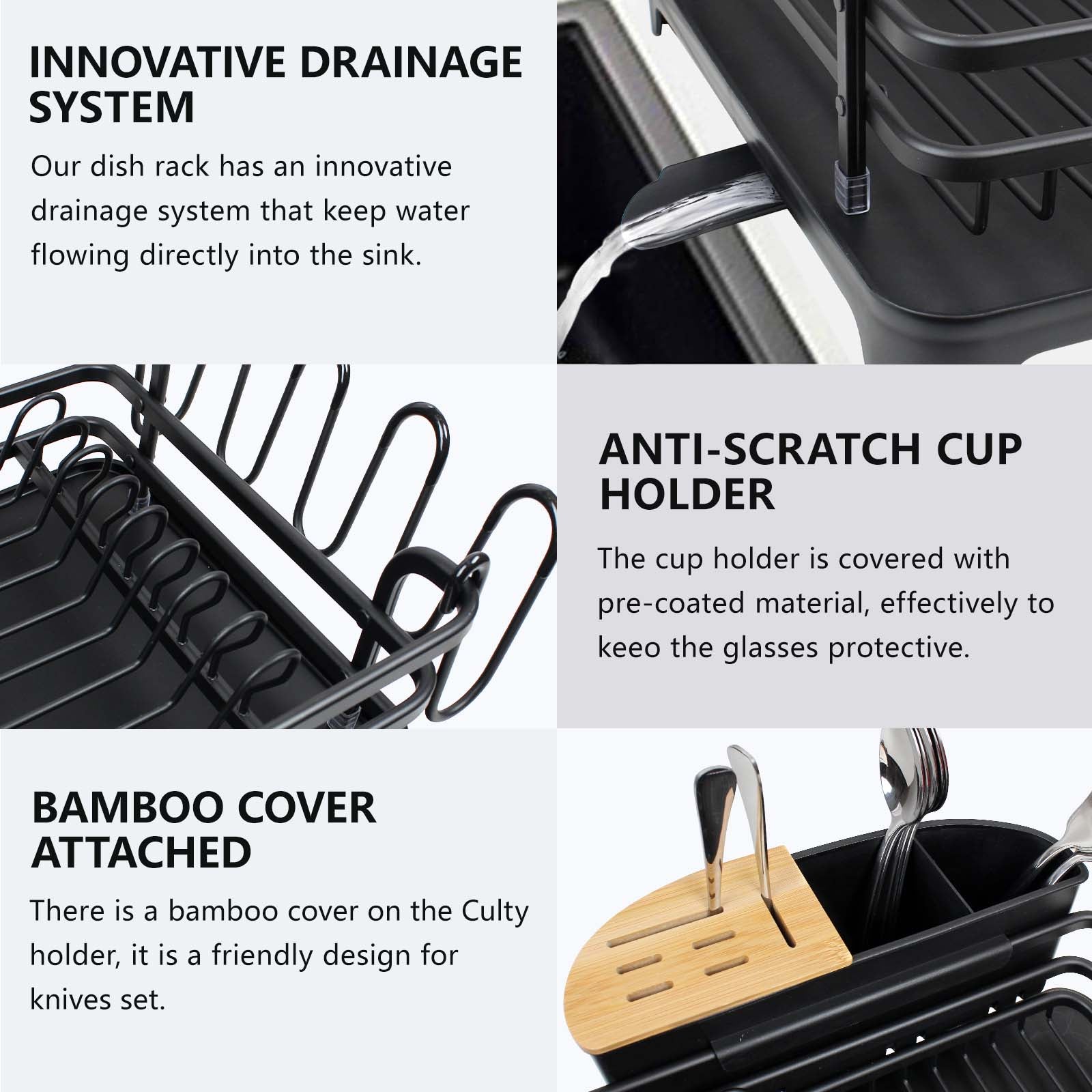 brian-dany-kitchen-gouttoir-vaisselle-alu-noir-bec-verseur image 2