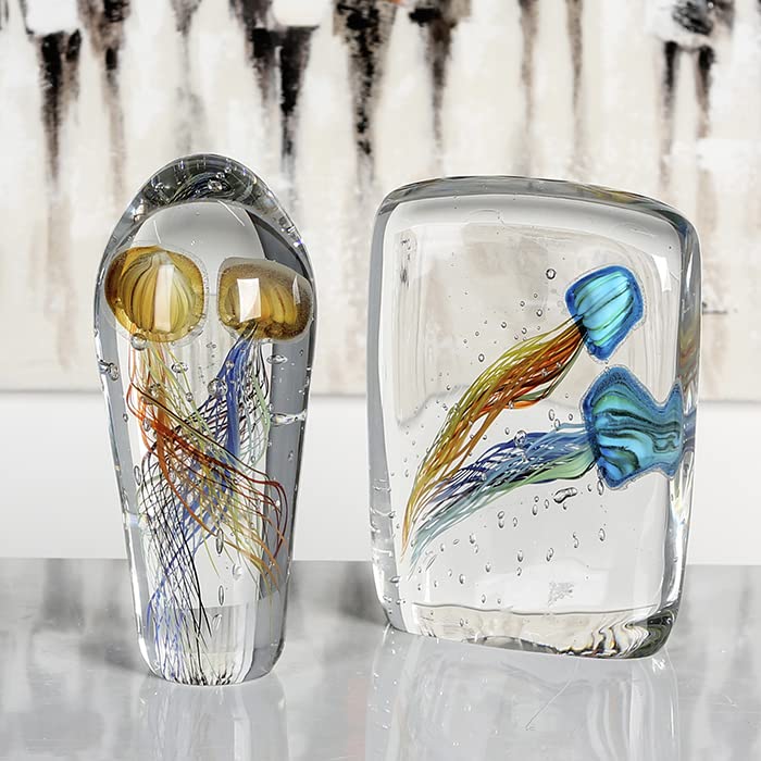 gilde-sculptures-funny-medusa-verre-25-cm-multicolore image 6