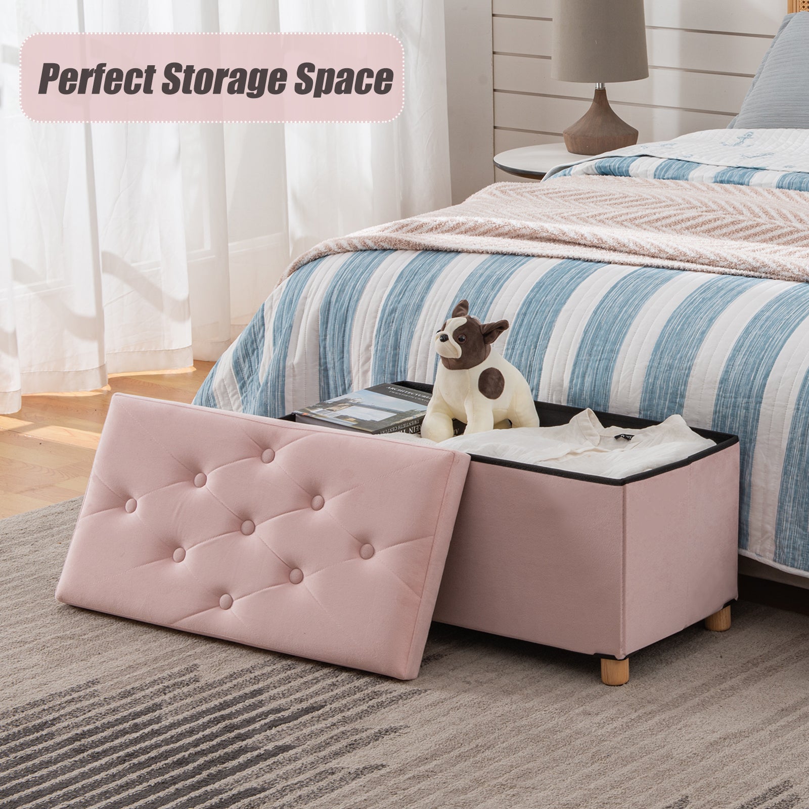 brian-dany-ottoman-pouf-coffre-velours-rose-76-cm image 6