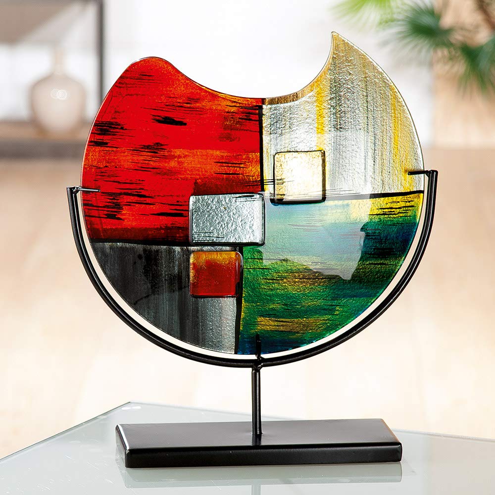 gilde-mirano-vase-en-verre-37-cm-sur-pied image 2