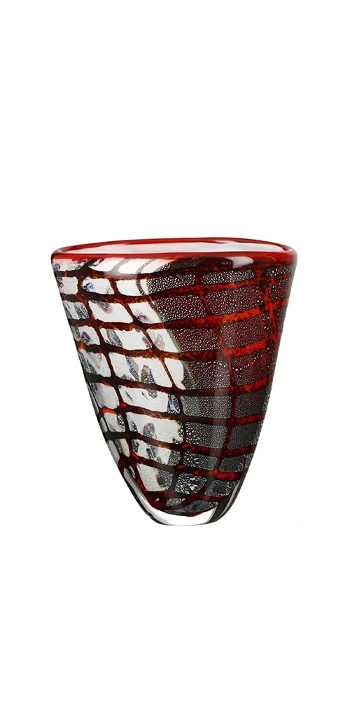 gilde-vases-cache-pots-19-cm-vase-rouge-fait-main image 1