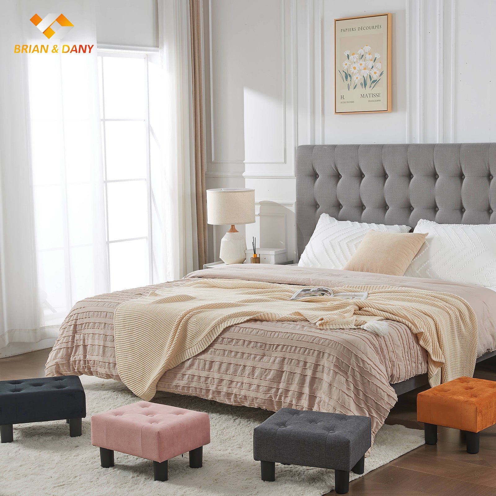 brian-dany-pouf-velours-noir-ottoman-repose-pieds-rond image 7