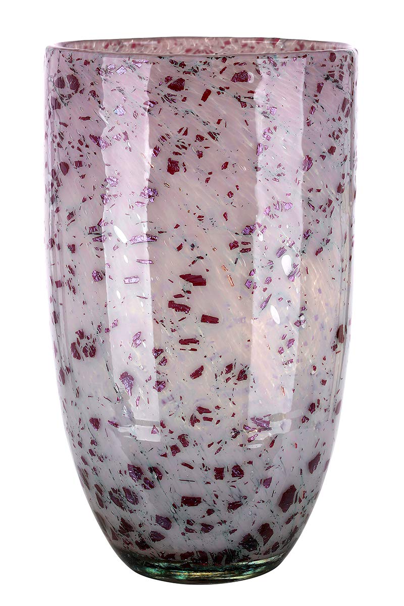 gilde-antique-rose-vase-verre-bordeaux-29-cm image 1