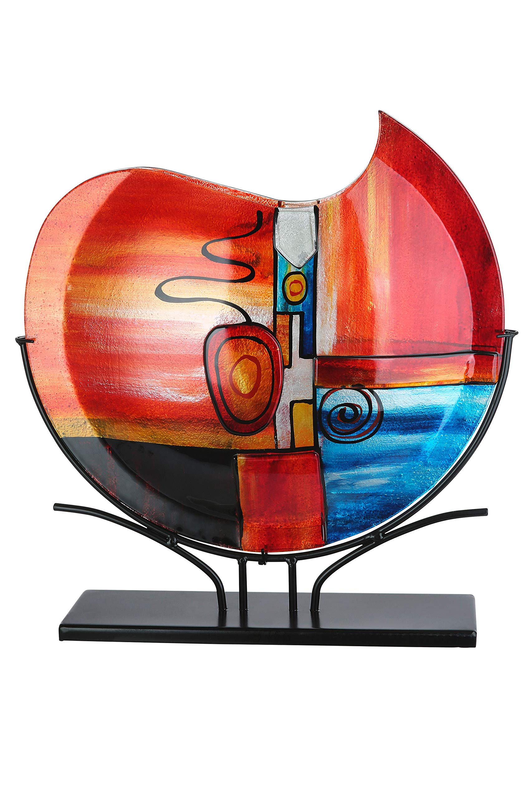 gilde-glas-art-vase-new-life-en-verre-40-5-cm-sur-pied image 1