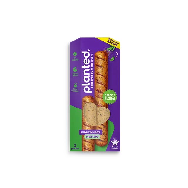 planted-planted-bratwurst-herbs-saucisse-v-g-tale-2x90-g image 1