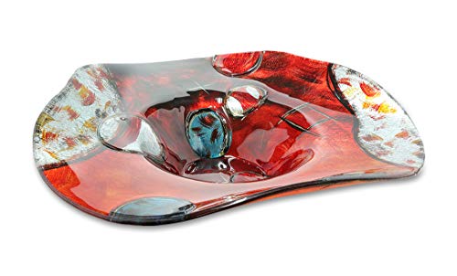 gilde-glas-art-bol-croce-en-verre-d-48-cm-fusing-main image 8