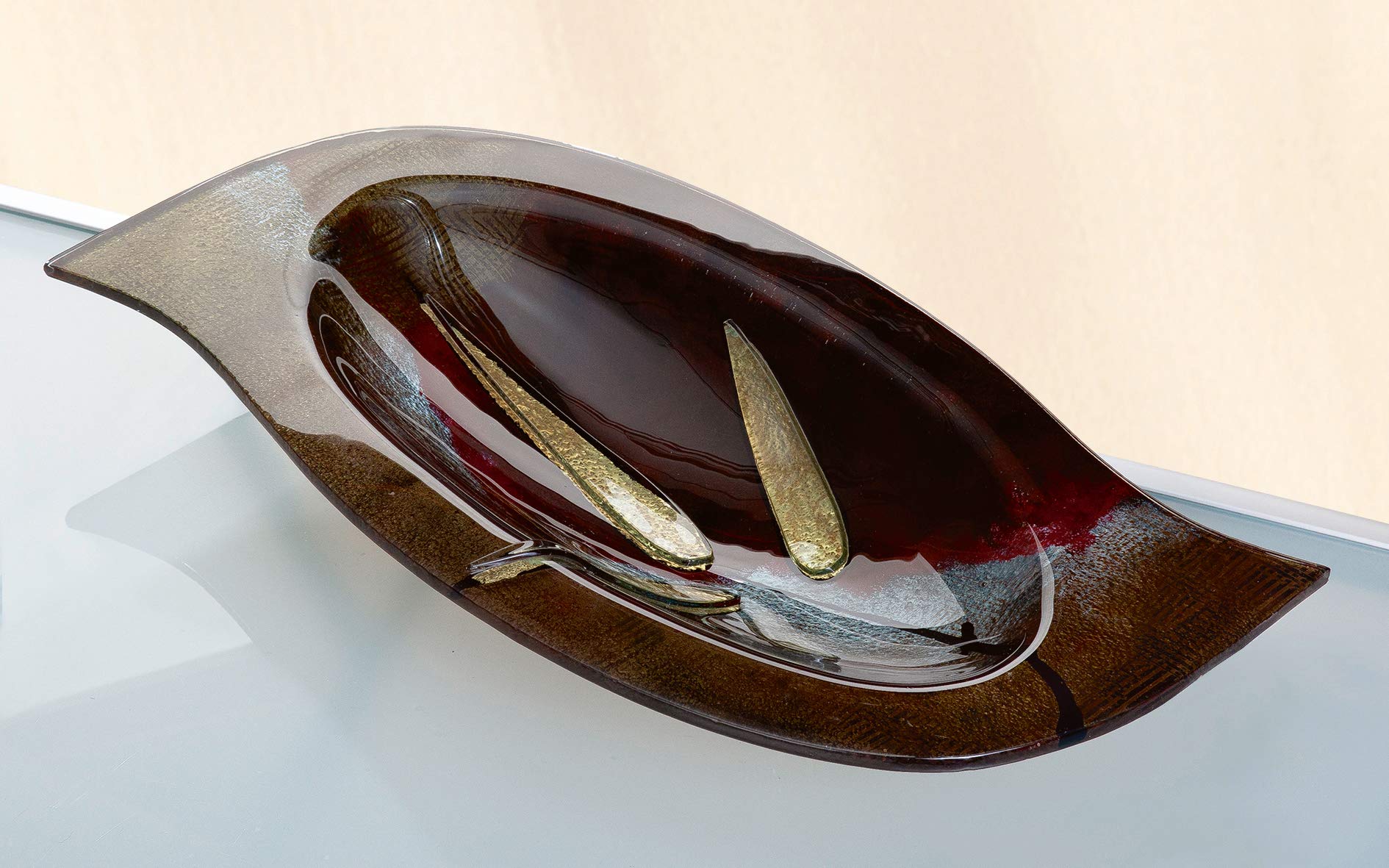 gilde-bols-en-verre-cannetto-bol-verre-fait-main-54x28-cm image 2