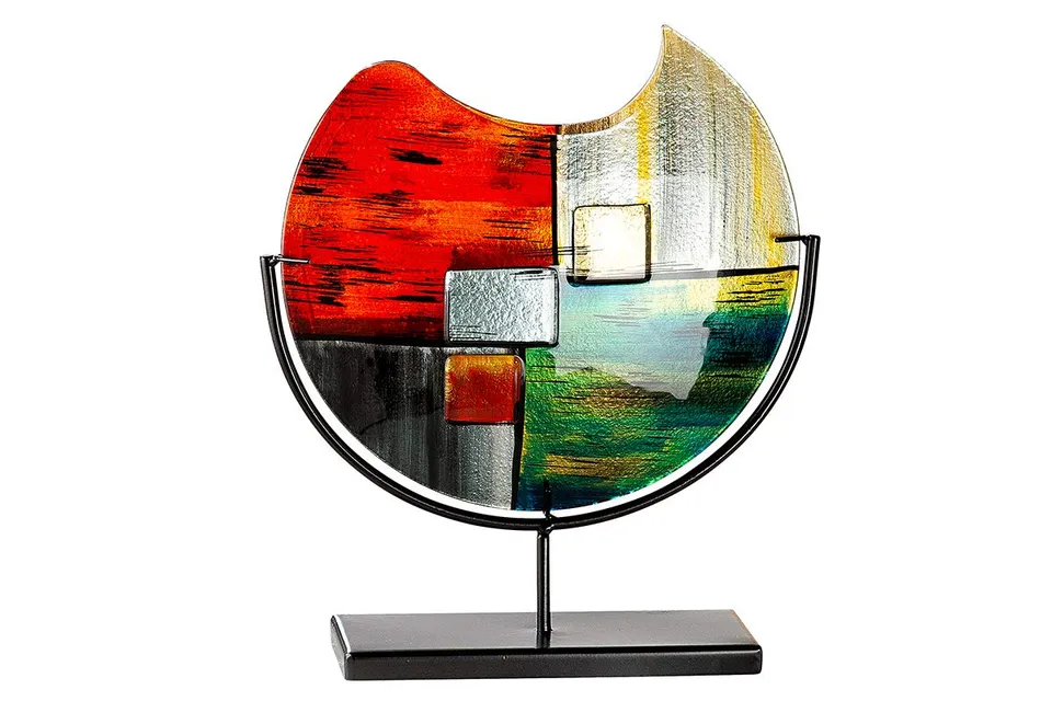 gilde-mirano-vase-en-verre-37-cm-sur-pied image 1