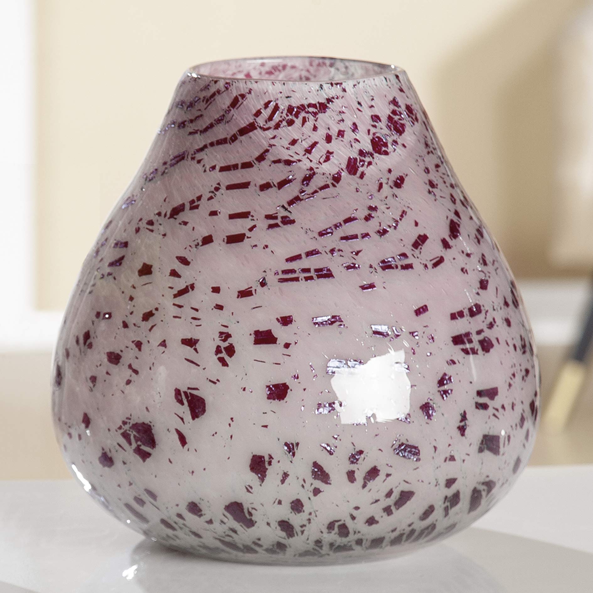 gilde-vases-cache-pots-25-cm-vase-bordeaux-vieux-rose image 2