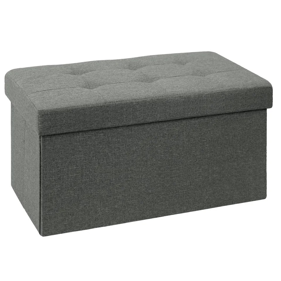 brian-dany-ottoman-pouf-banc-lin-gris-76-cm-rangement image 1