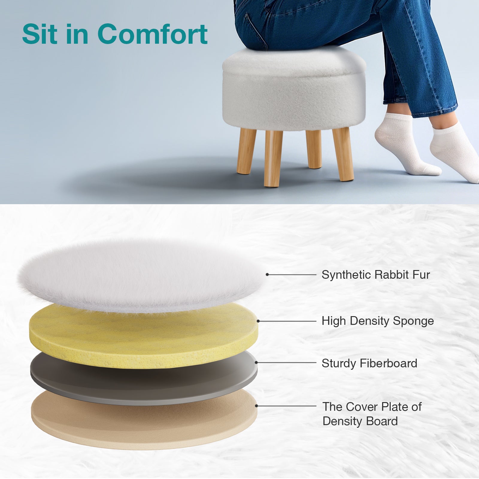 brian-dany-pouf-rangement-blanc-fausse-fourrure-rond image 3